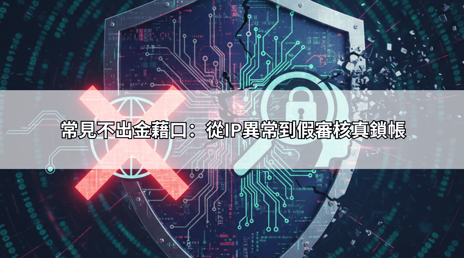 常見不出金藉口：從IP異常到假審核真鎖帳