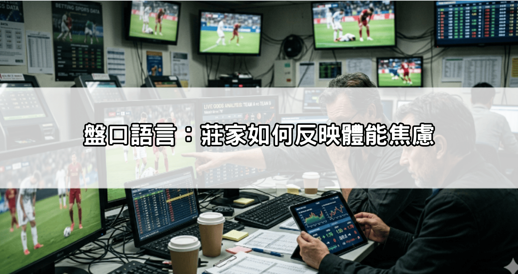 盤口語言:莊家如何反映體能焦慮